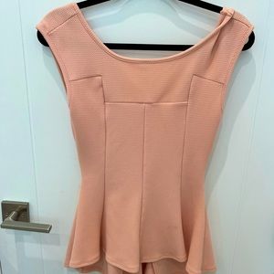 Pink Peplum Top